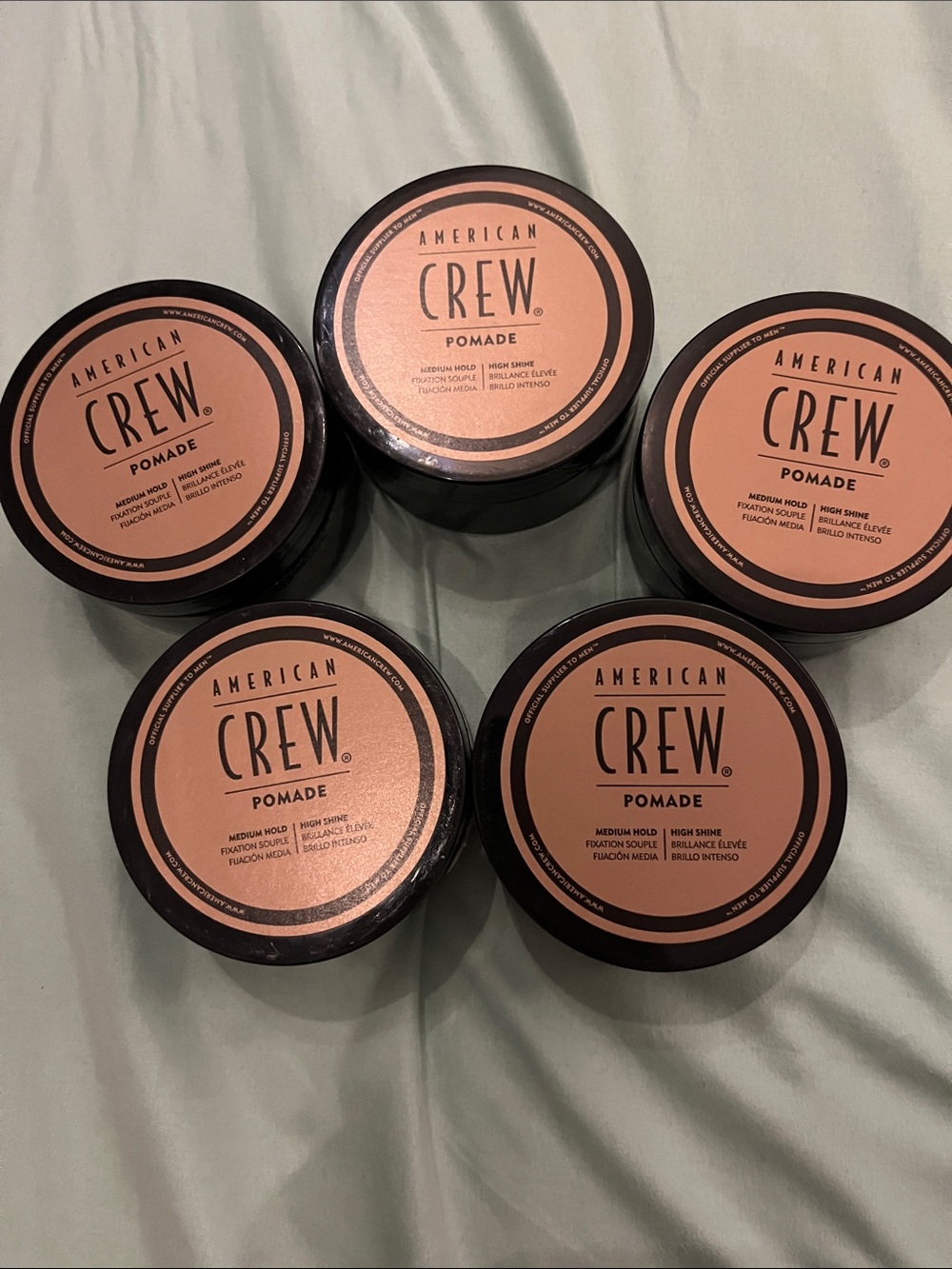 NEW Lot of five (5) American Crew Pomade